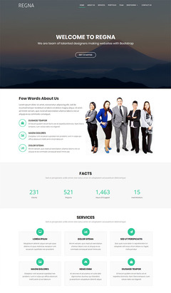 大气设计团队企业网站模板——站长素材精选